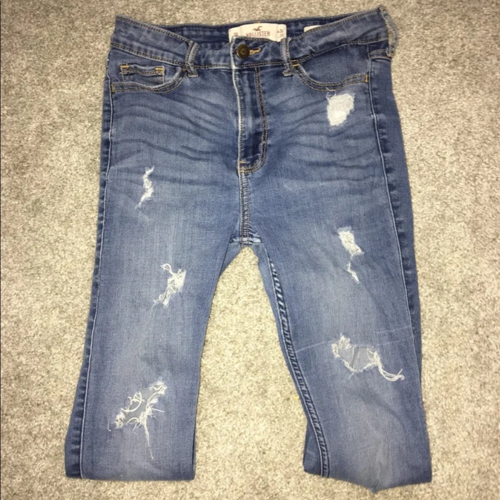 Hollister ripped high waisted jeans